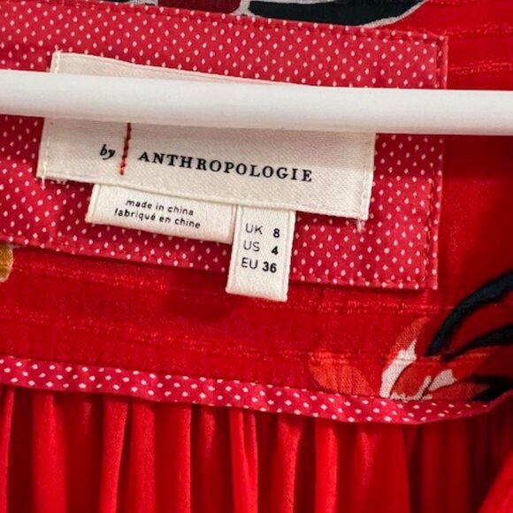 Anthropologie red floral maxi - Picture 5 of 5